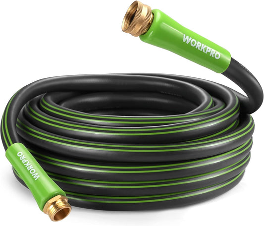 WORKPRO 5/8 IN x 50 FT Heavy Duty Garden Hose for All-Weather Use
