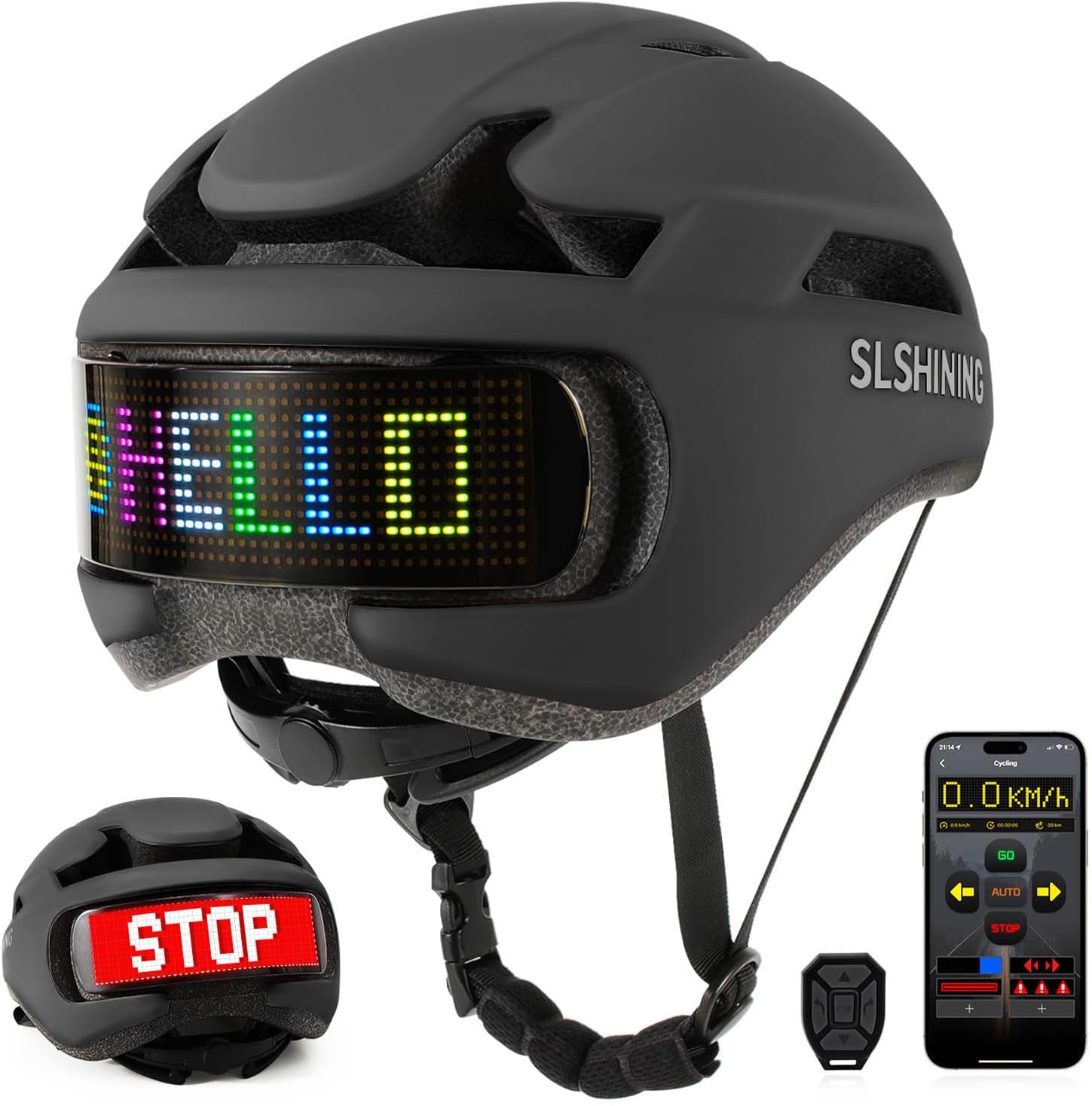 Personalized LED Smart Bike Helmet for Adults