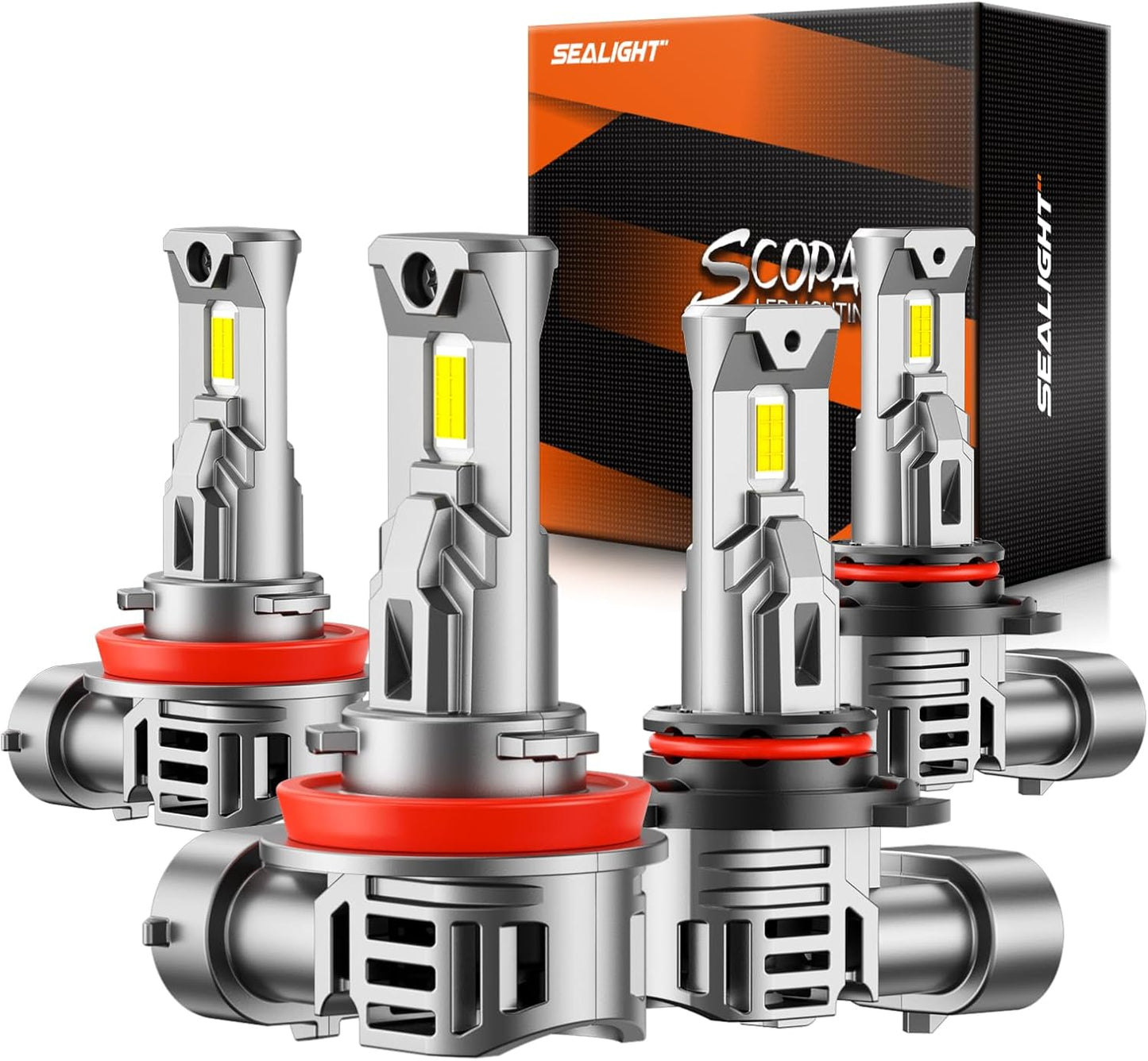 SEALIGHT 9005 H11 Fog Light Bulbs Combo for Powersports ATV/UTV