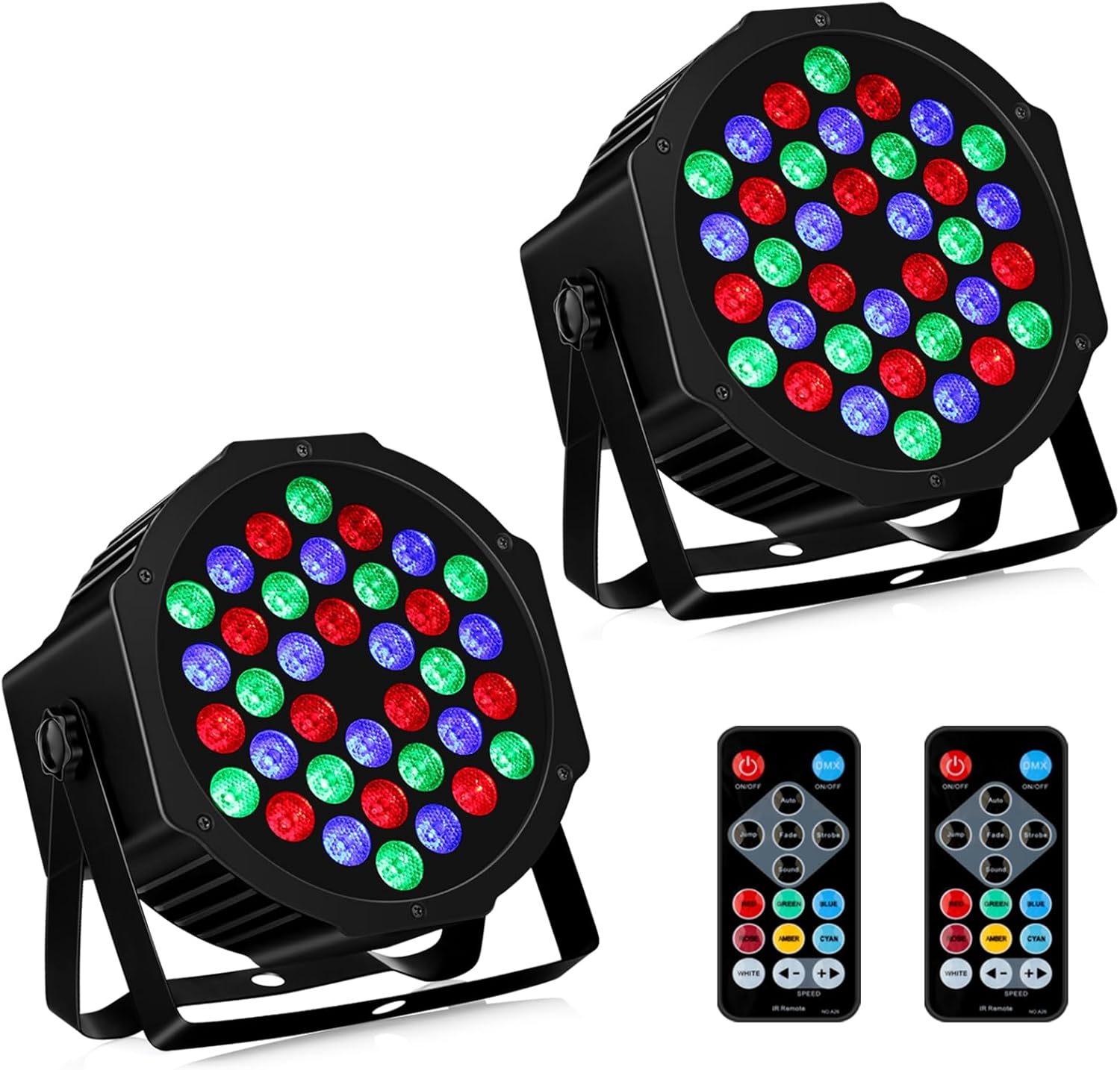 36LEDs RGB Stage Lights for Events, Weddings, and Parties