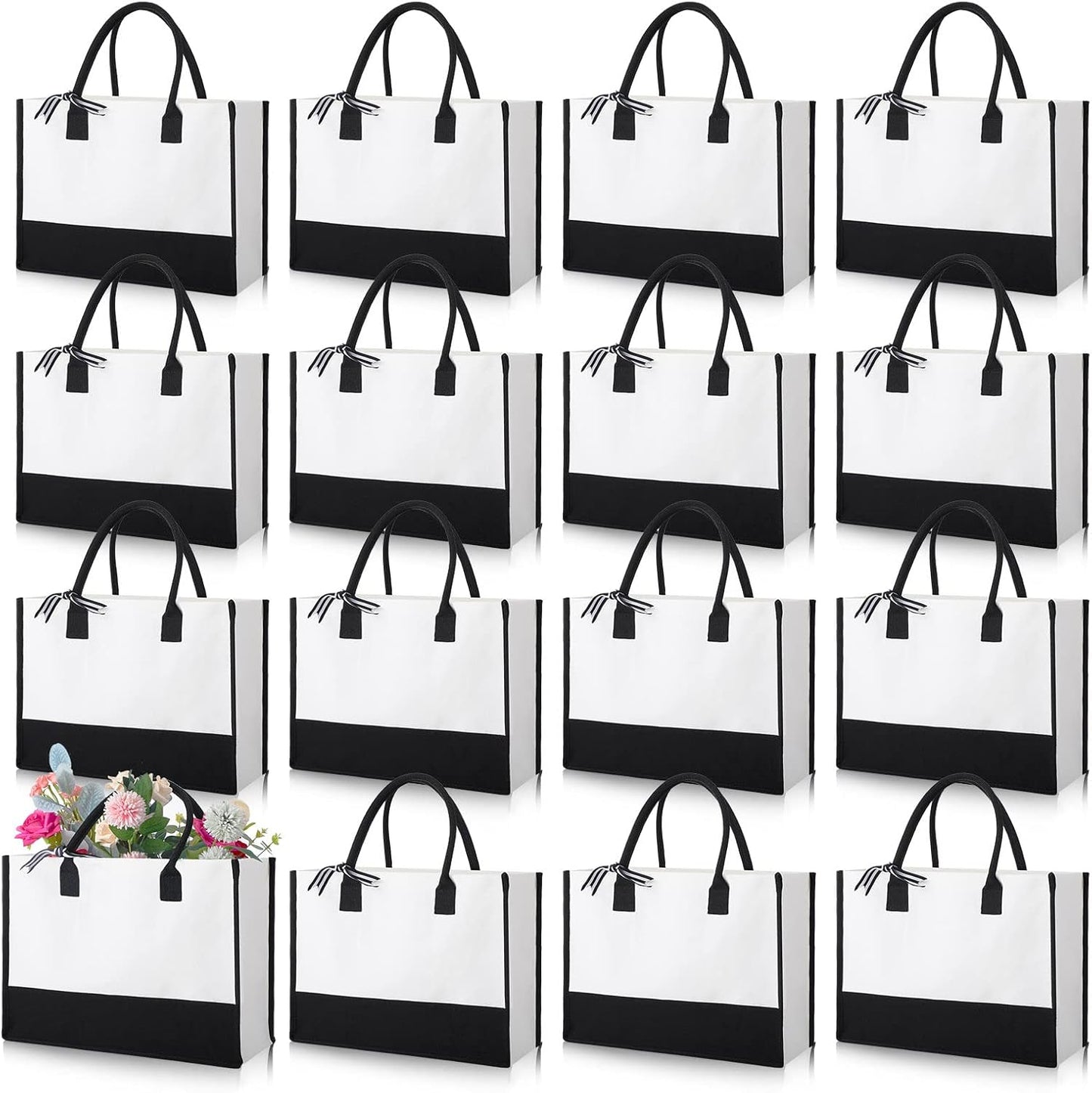 Personalized Canvas Tote Bags for Weddings and Birthdays
