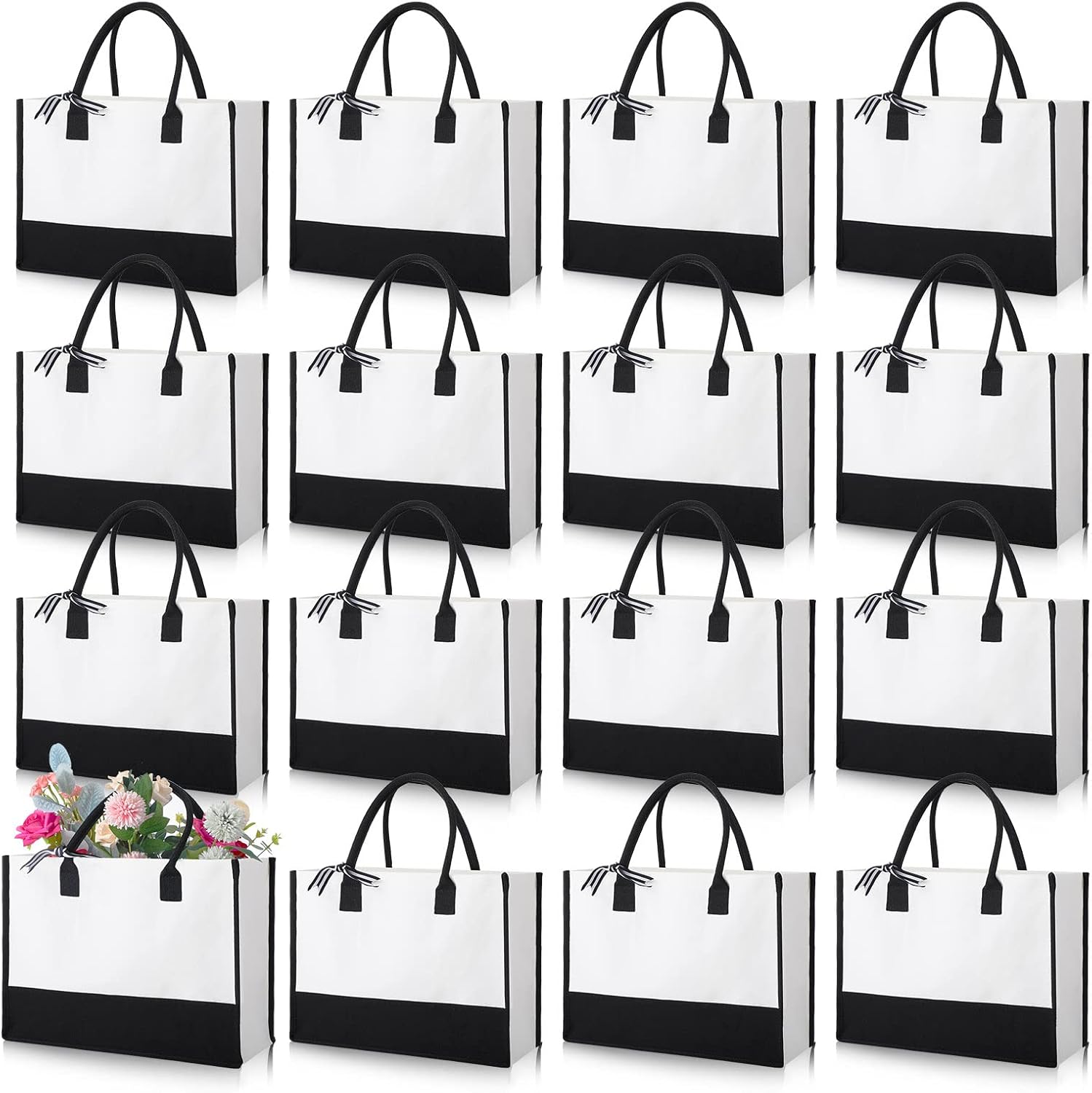 Personalized Canvas Tote Bags for Weddings and Birthdays