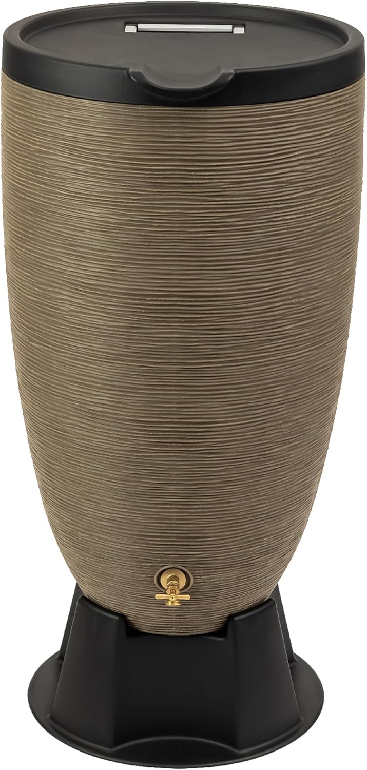 50-Gallon Newport Rain Barrel with Stand for Efficient Water Use