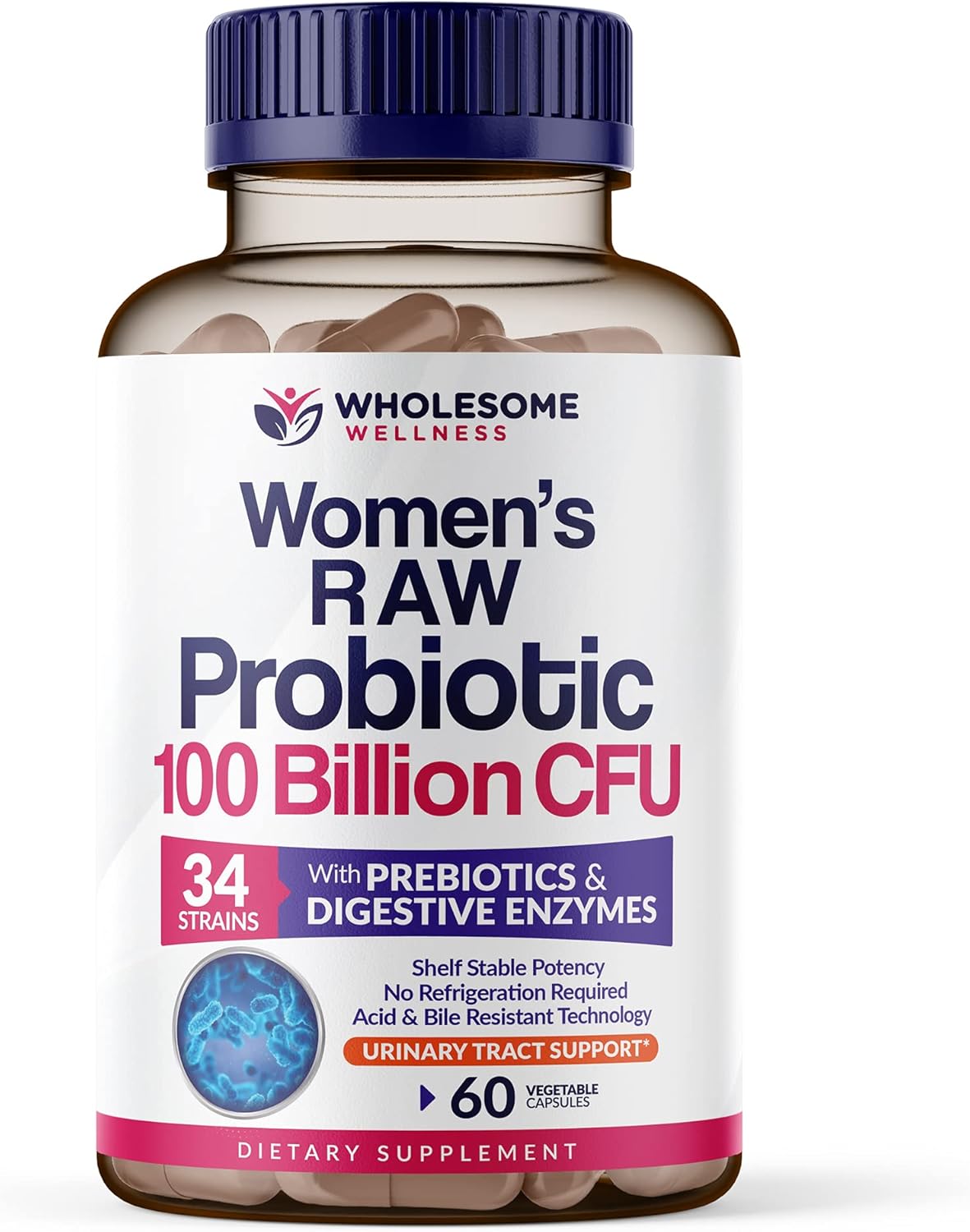 Dr. Formulated Raw Probiotics for Women with 100 Billion CFUs