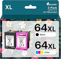 64XL Ink Cartridge Set for HP Envy Photo Printers - High Yield