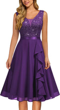 MISSMAY Women's Vintage V-Neck Sequin A-Line Party Dress Review