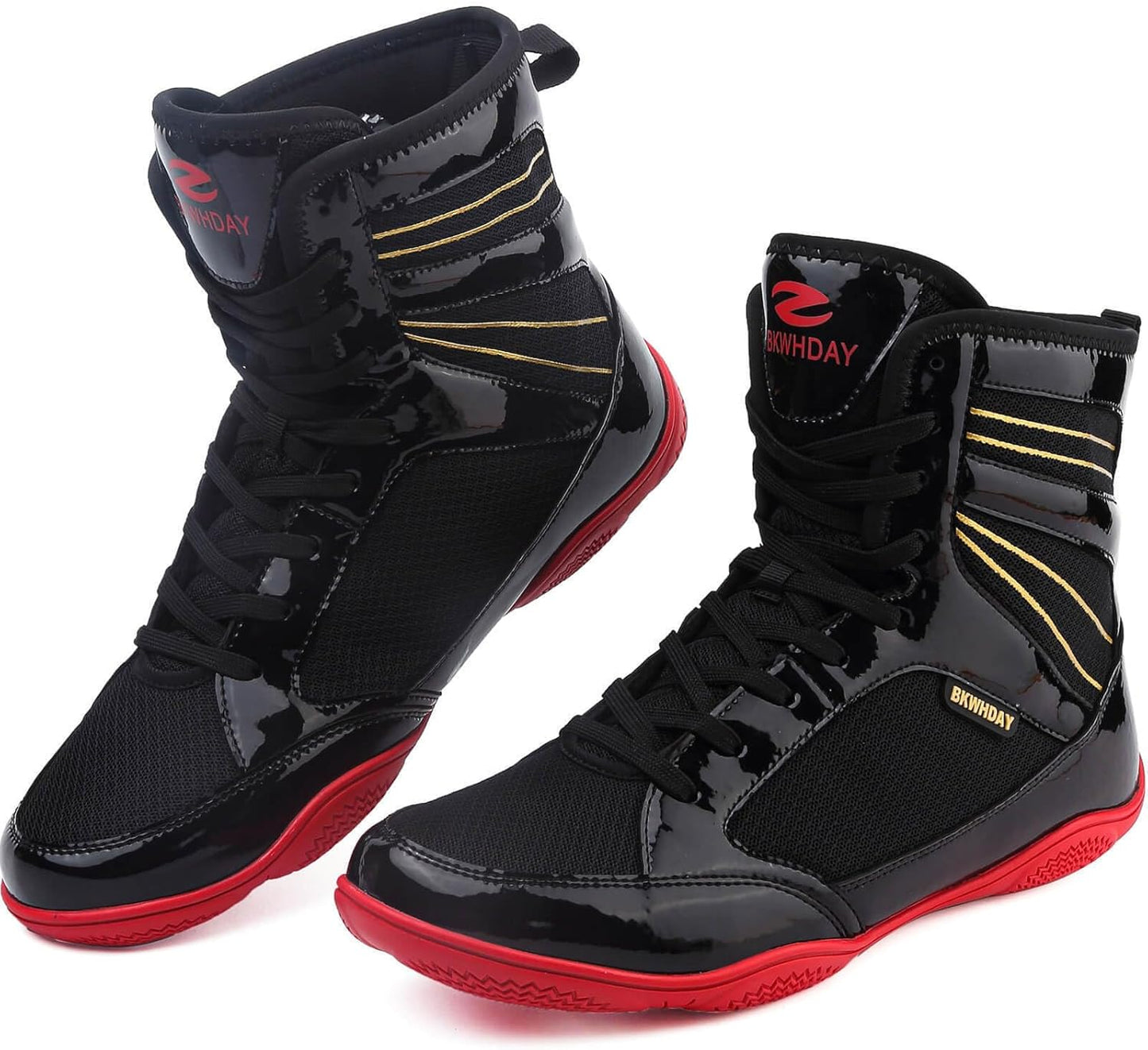 Boxing Shoes for Men with High Ankle Support and Grip Outsole