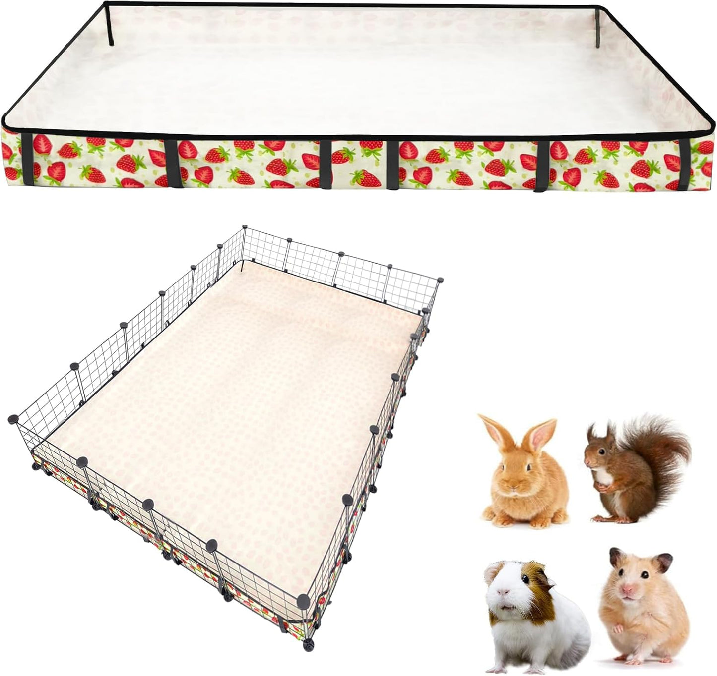 Guinea Pig Cage Liner Washable Waterproof Oxford Cloth 48x72in