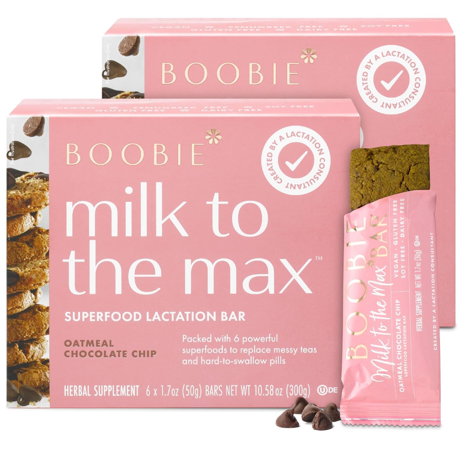 Milk-Boosting Lactation Bars for Breastfeeding Moms - 12 Bars