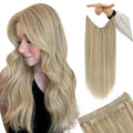 Wire Hair Extensions Highlight Fish Line Short Invisible Wire