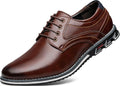 Men's PU Leather Dress Oxfords - Comfortable Office Shoes