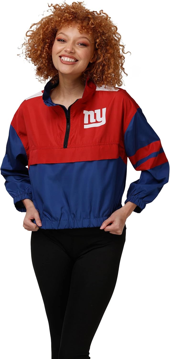 FOCO NFL Ladies Winning Play Windbreaker with Team Logo