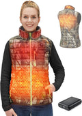 TIDEWE Womens Lightweight Heated Vest with Battery Pack - Warm Core