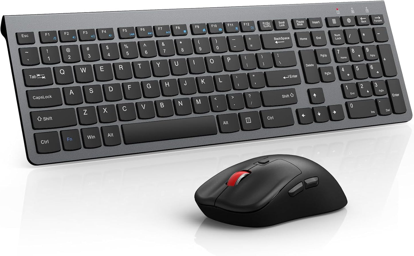 GAMCATZ Wireless Combo: Quiet, Ergonomic, & Full Size