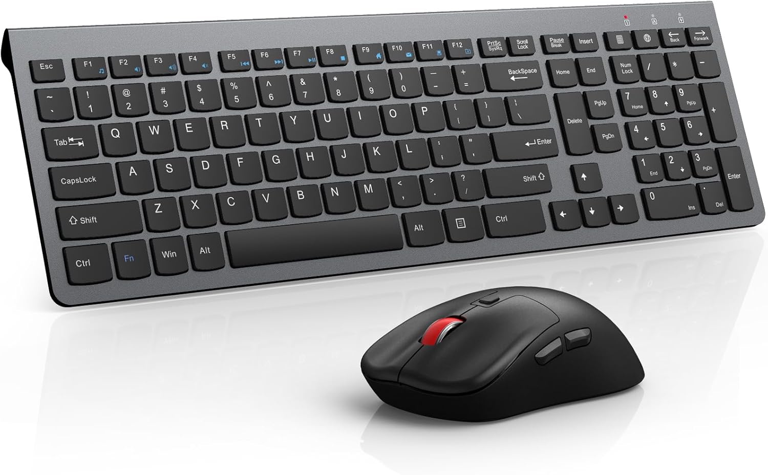 GAMCATZ Wireless Combo: Quiet, Ergonomic, & Full Size