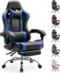 Sweetcrispy Ergonomic Video Game Desk Chair with Footrest