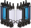 Volhoply 32 oz Insulated Water Bottles Bulk 8 Pack - Durable Double