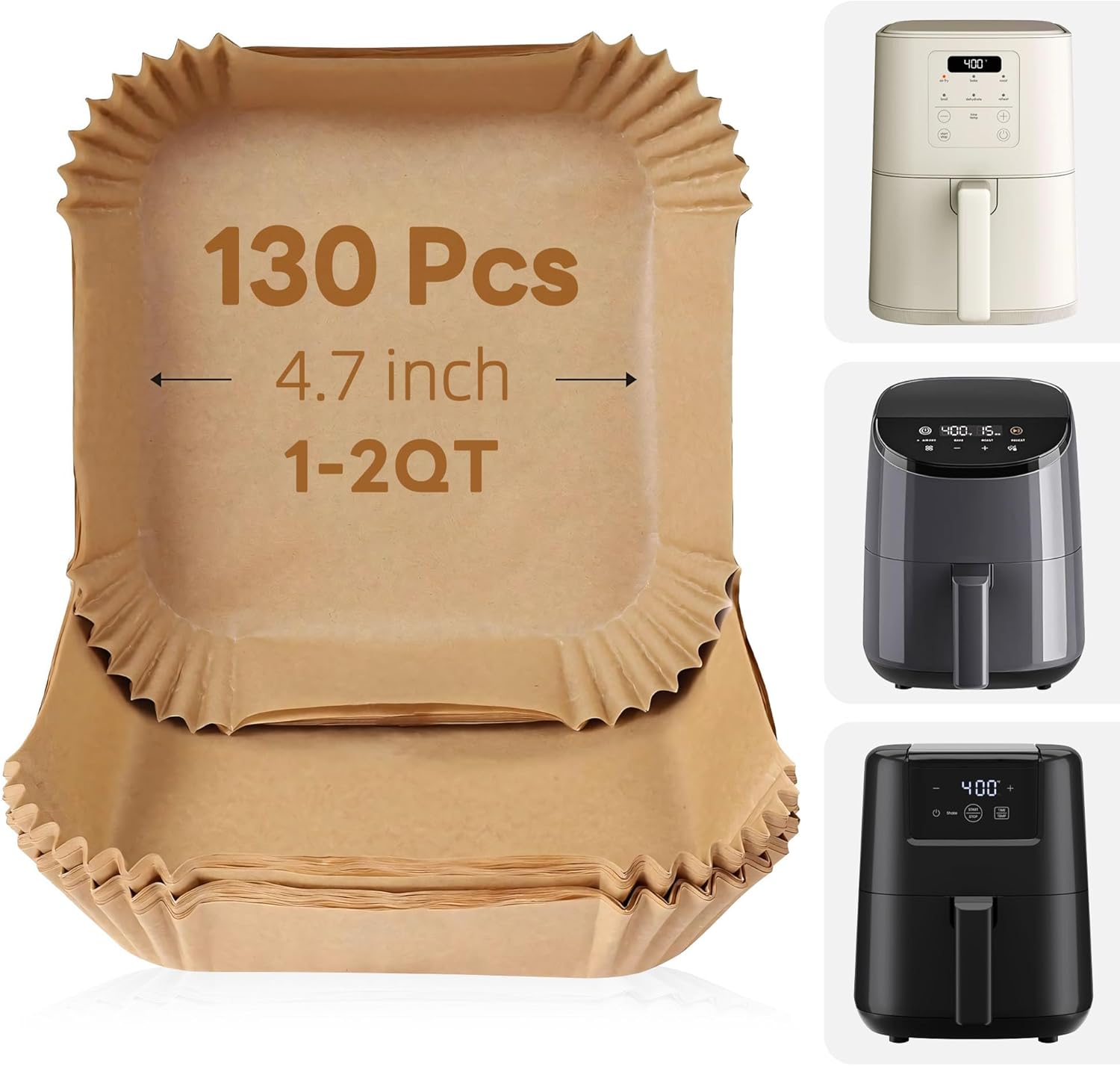 COSORI 2 Qt Air Fryer Liners - Easy Cleanup!