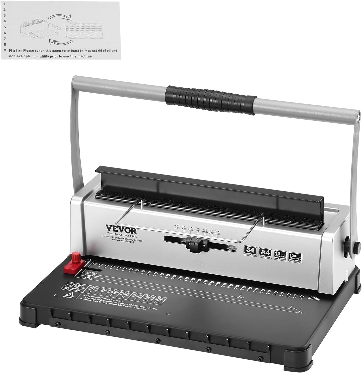 VEVOR Coil Binding Machine for Efficient Book Making Projects