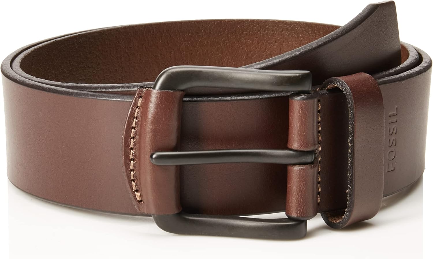 Fossil Men's Brown Leather Belt - Quality and Style Combined