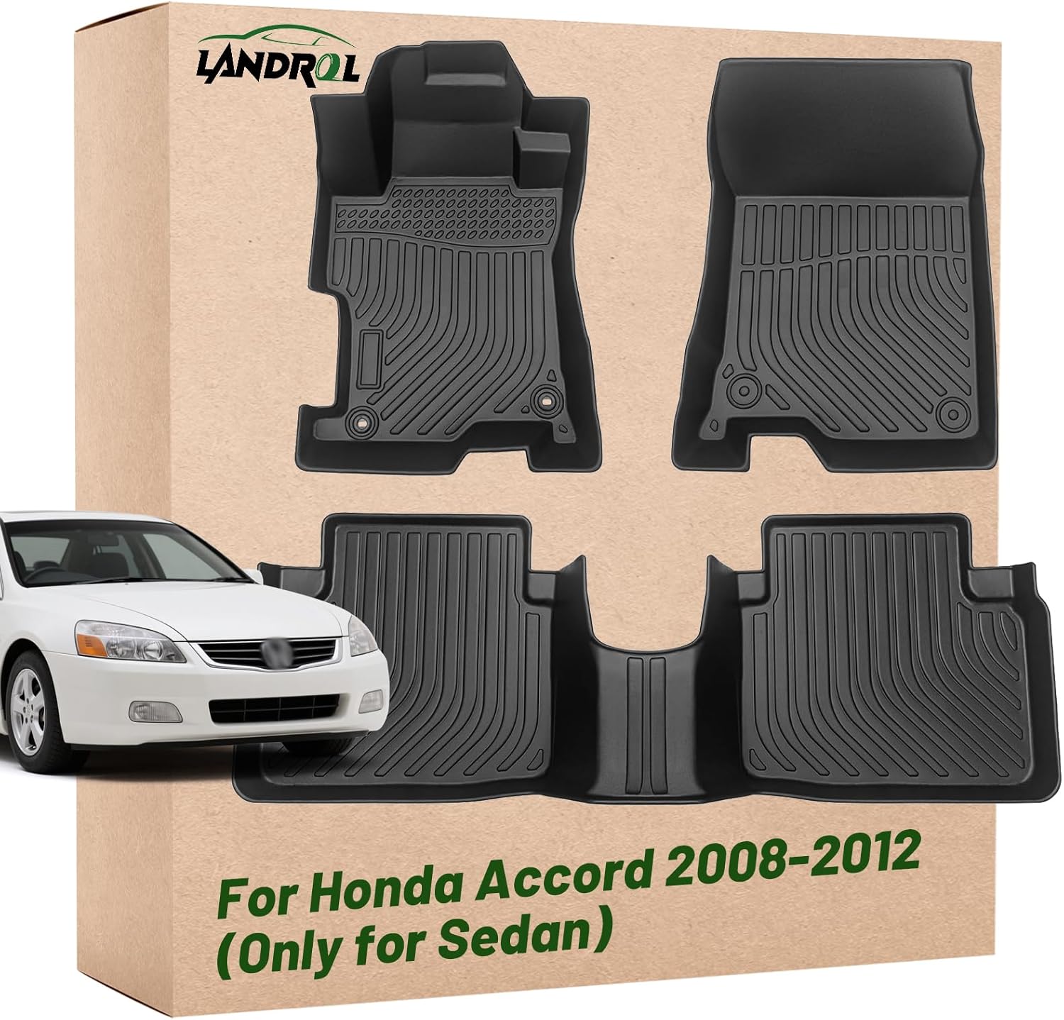 Car Floor Mats Replacement for Honda Accord 2008-2012 Sedan