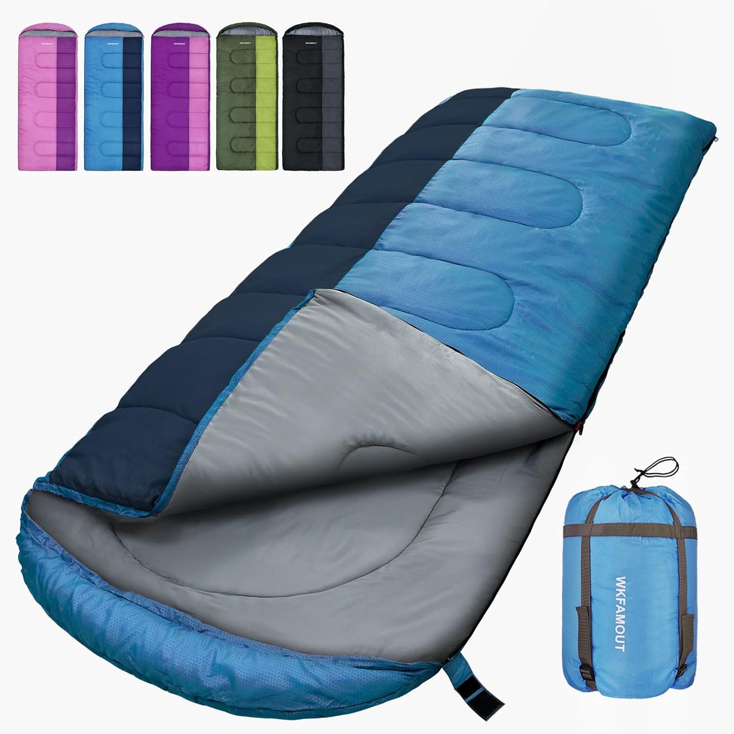 XL 10 Degree Waterproof Sleeping Bags for 3-4 Season Camping