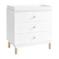 Gelato 3-Drawer Changer Dresser with Removable Tray - Space-Saving