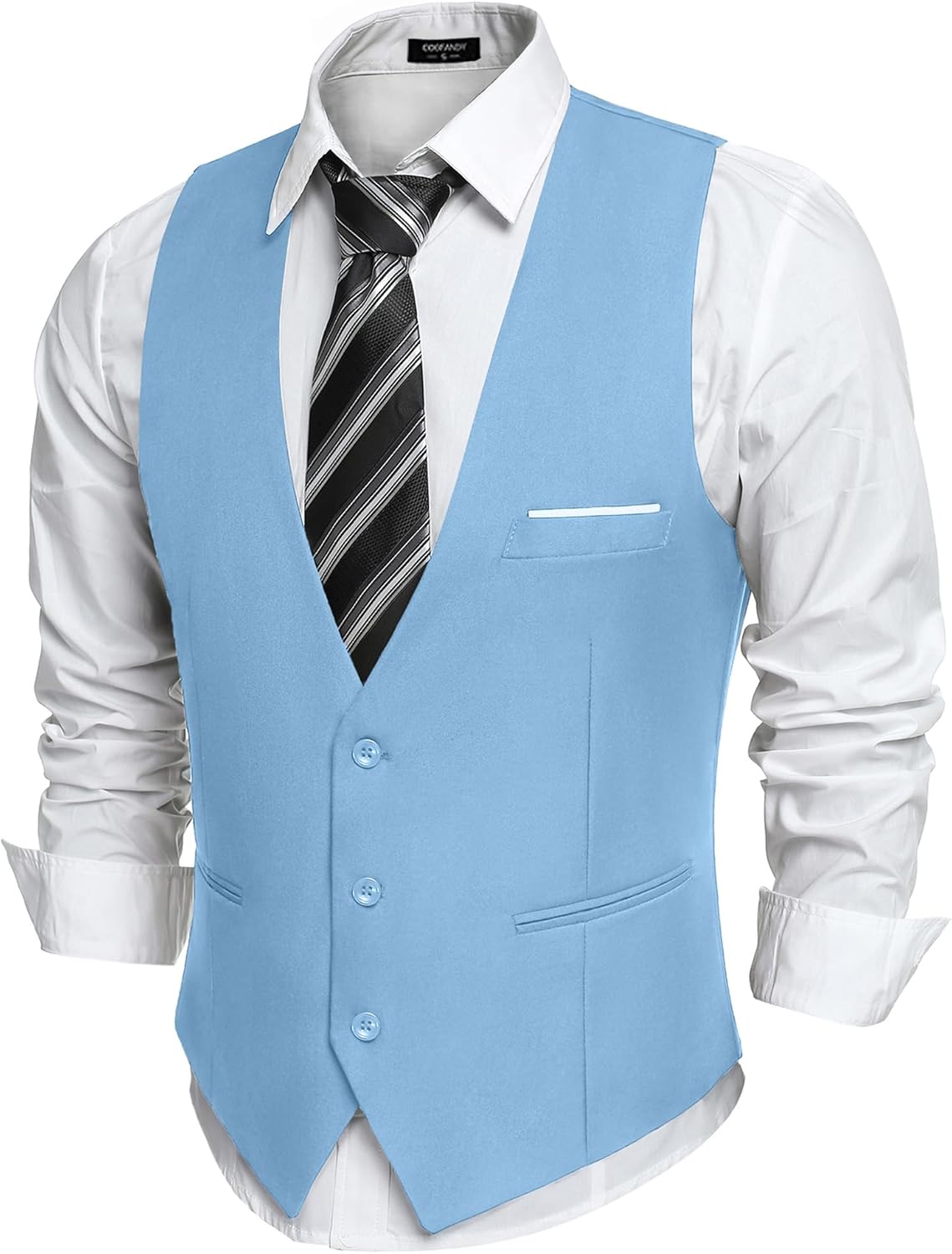 COOFANDY Men's Suit Vest Slim Fit for Formal and Casual Wear