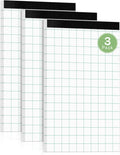 Graph Paper 5x8 Graph Paper Notebook 3 Pack - Portable Grid Pads