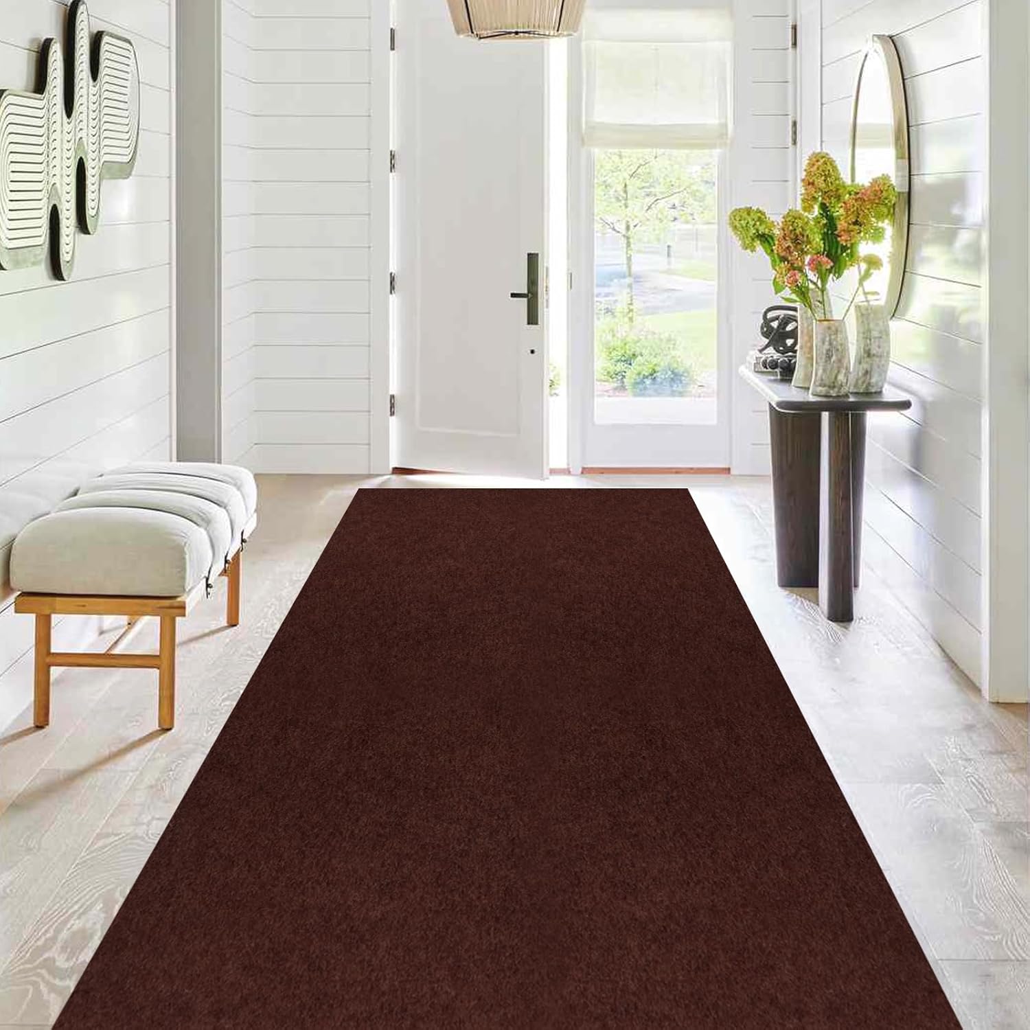 Runner Rug 4 ft x 53 ft, Non Slip Indoor/Outdoor Carpet
