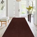 Runner Rug 4 ft x74 ft Brown Runner - Non Slip Indoor Outdoor