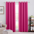 Raspberry Blackout Curtains 52 x 96 in 2 Panels - Room Darkening