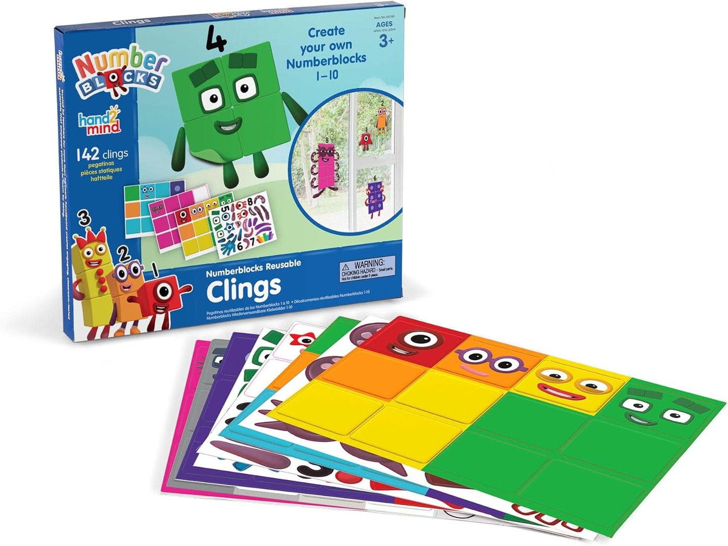 Numberblocks Reusable Clings for Classroom Math Fun and Learning