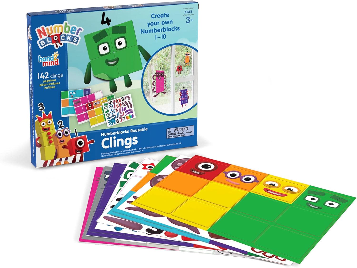 Numberblocks Reusable Clings for Classroom Math Fun and Learning