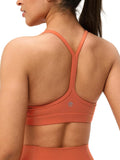 Womens Y Back Padded Sports Bra - Butter Soft Low Impact