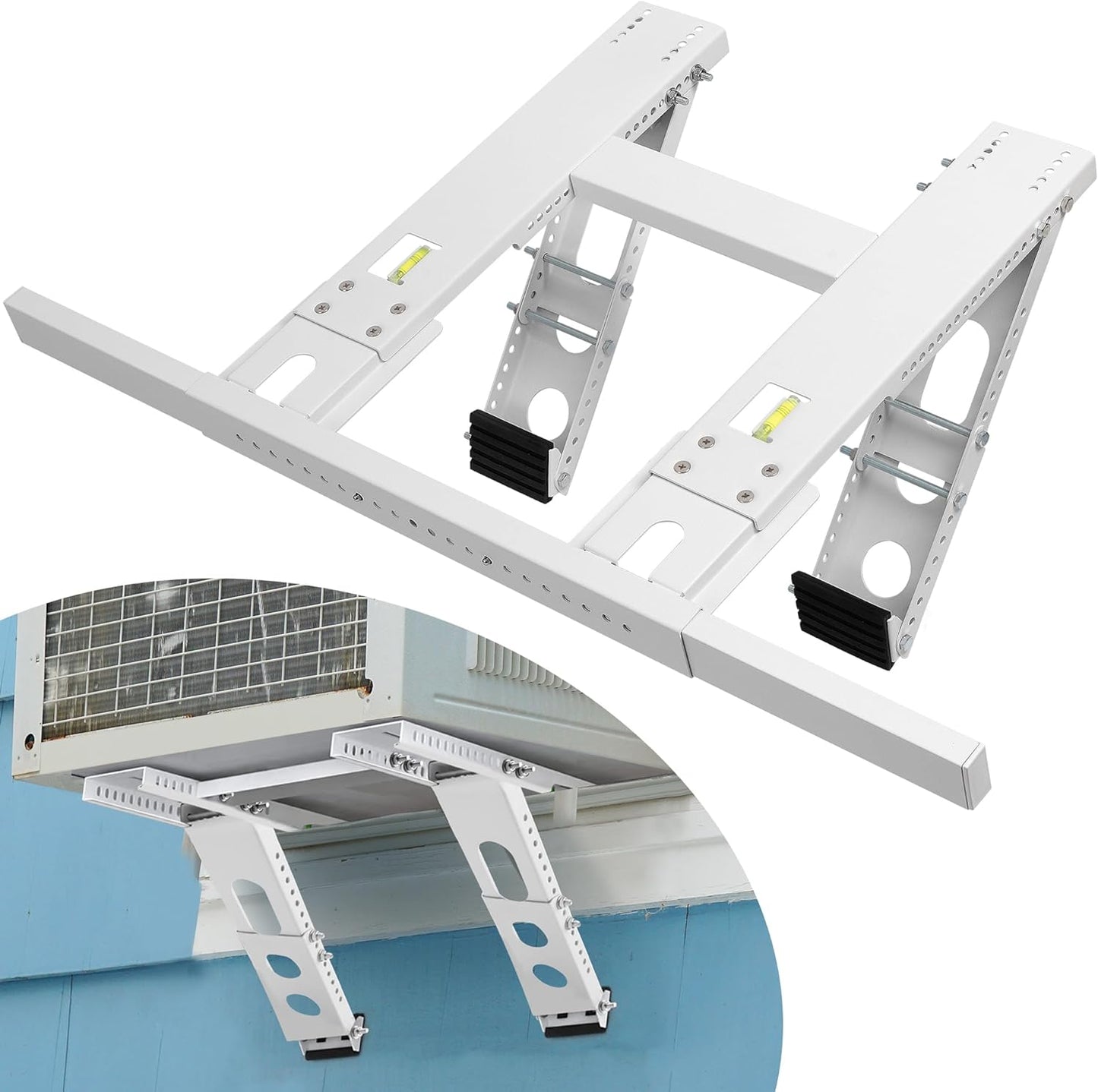 Adjustable Window AC Bracket - No Drill, Heavy Duty, Holds 220lbs