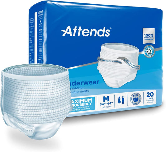 DermaDry Adult Incontinence Underwear - 80 Count x4