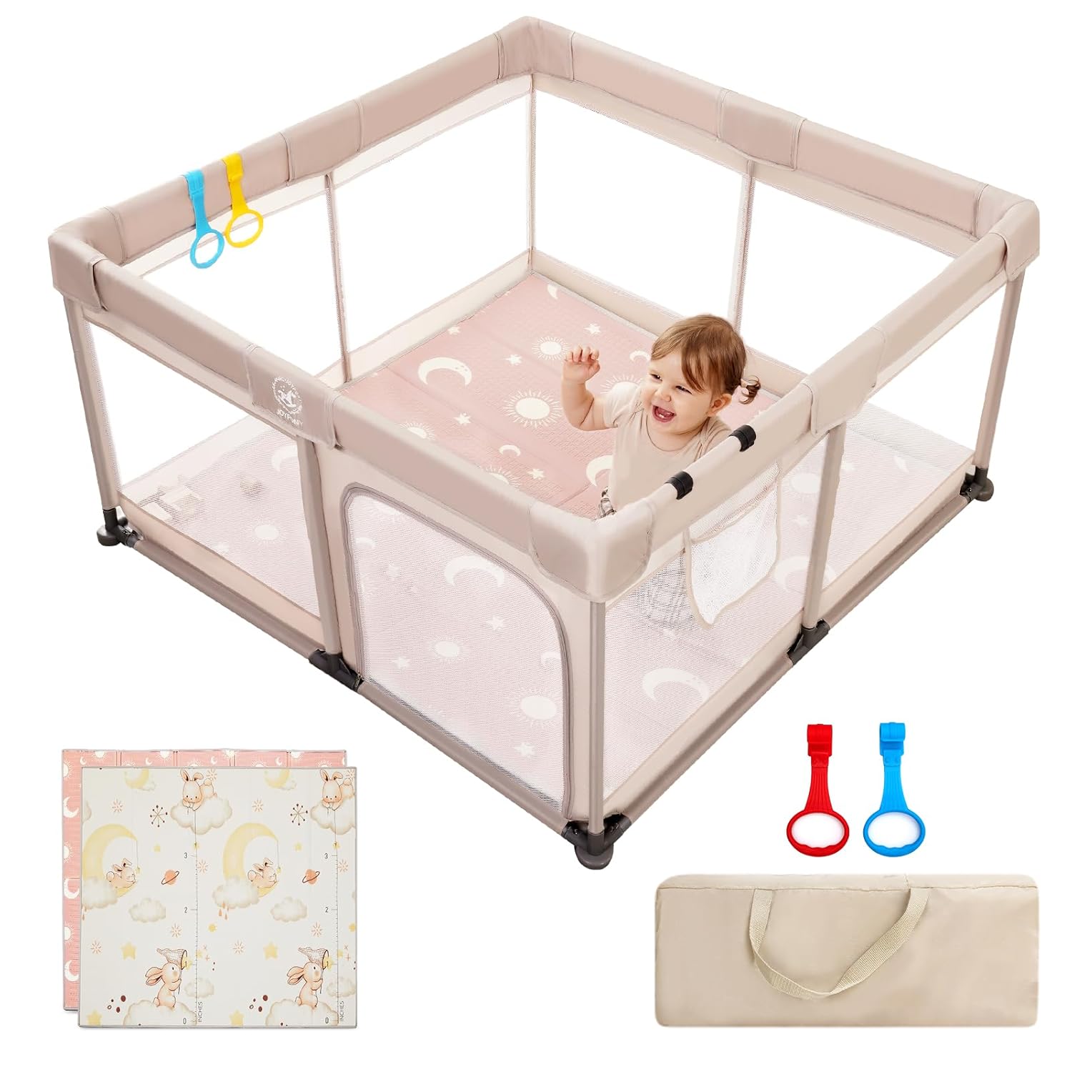 Joypony Baby Playpen: Safe Indoor & Outdoor Fun!
