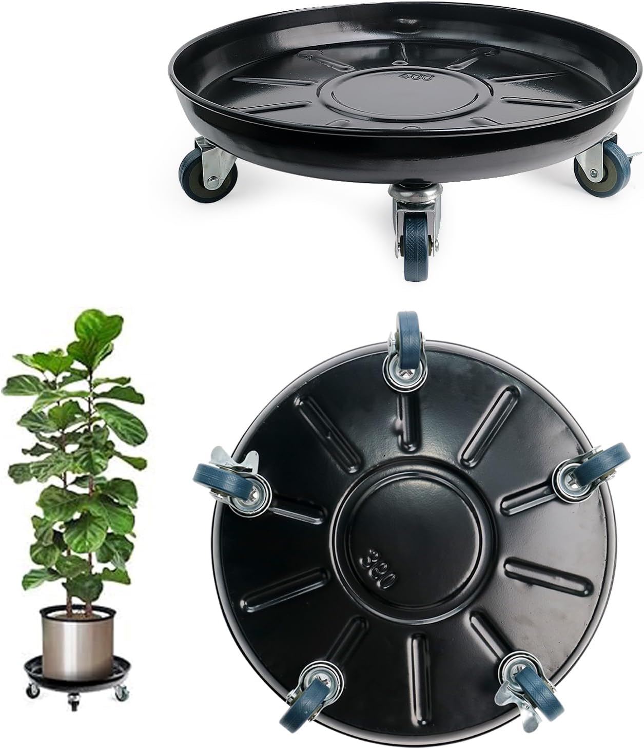 Heavy-Duty Plant Caddy with Wheels for Easy Mobility and Care