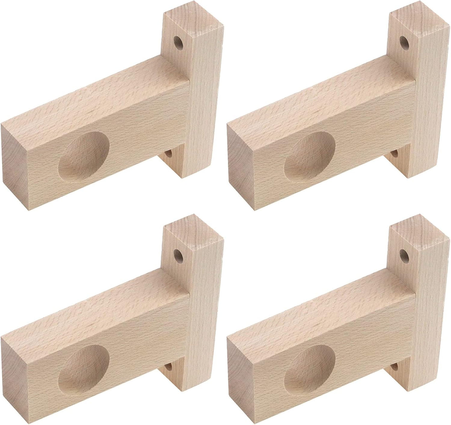T Tulead Wood End Bracket Set - Securely Support Your 30mm Curtain Rods!