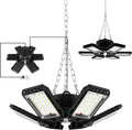 LED Garage Lights 4 Pack 180W 18000LM 6500K - Bright 6+1 Deformable