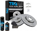 TRQ Front Brake Pad & Rotor Kit Ceramic Compatible with 2004-2007