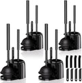 3 in 1 Toilet Brush and Plunger Set - Space-Saving Bathroom Kit