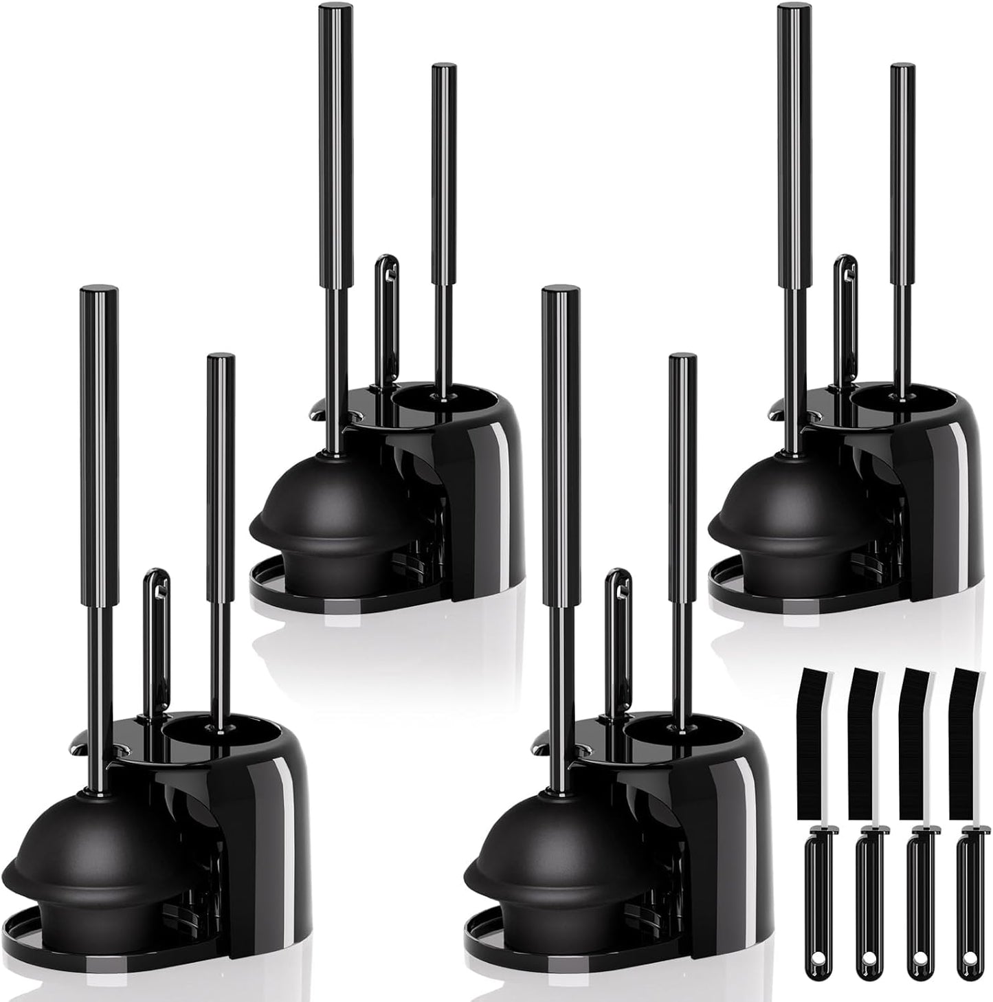 3 in 1 Toilet Brush and Plunger Set for Effortless Cleaning