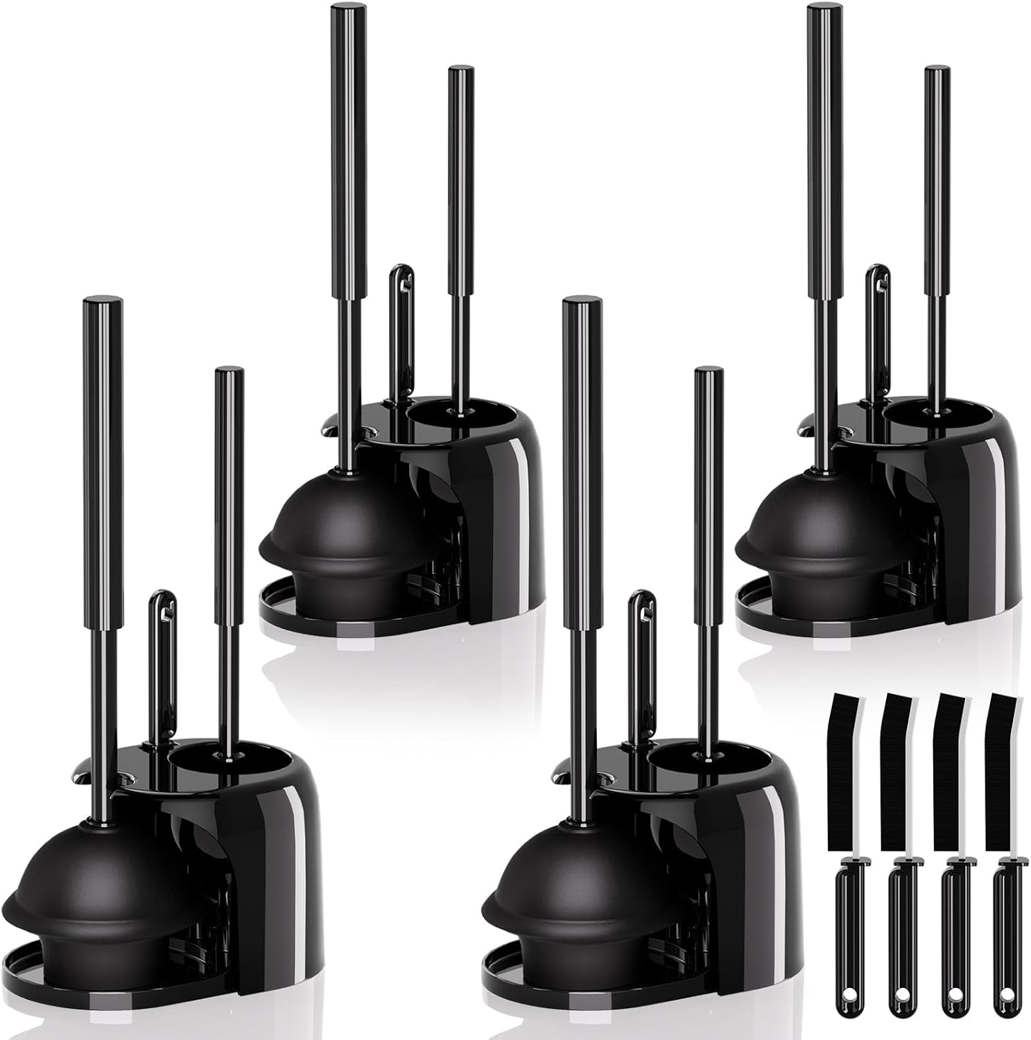 3 in 1 Toilet Brush and Plunger Set for Effortless Cleaning
