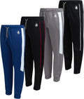 Body Glove Boys Sweatpants 4 Pack - Soft Stretch Performance Joggers