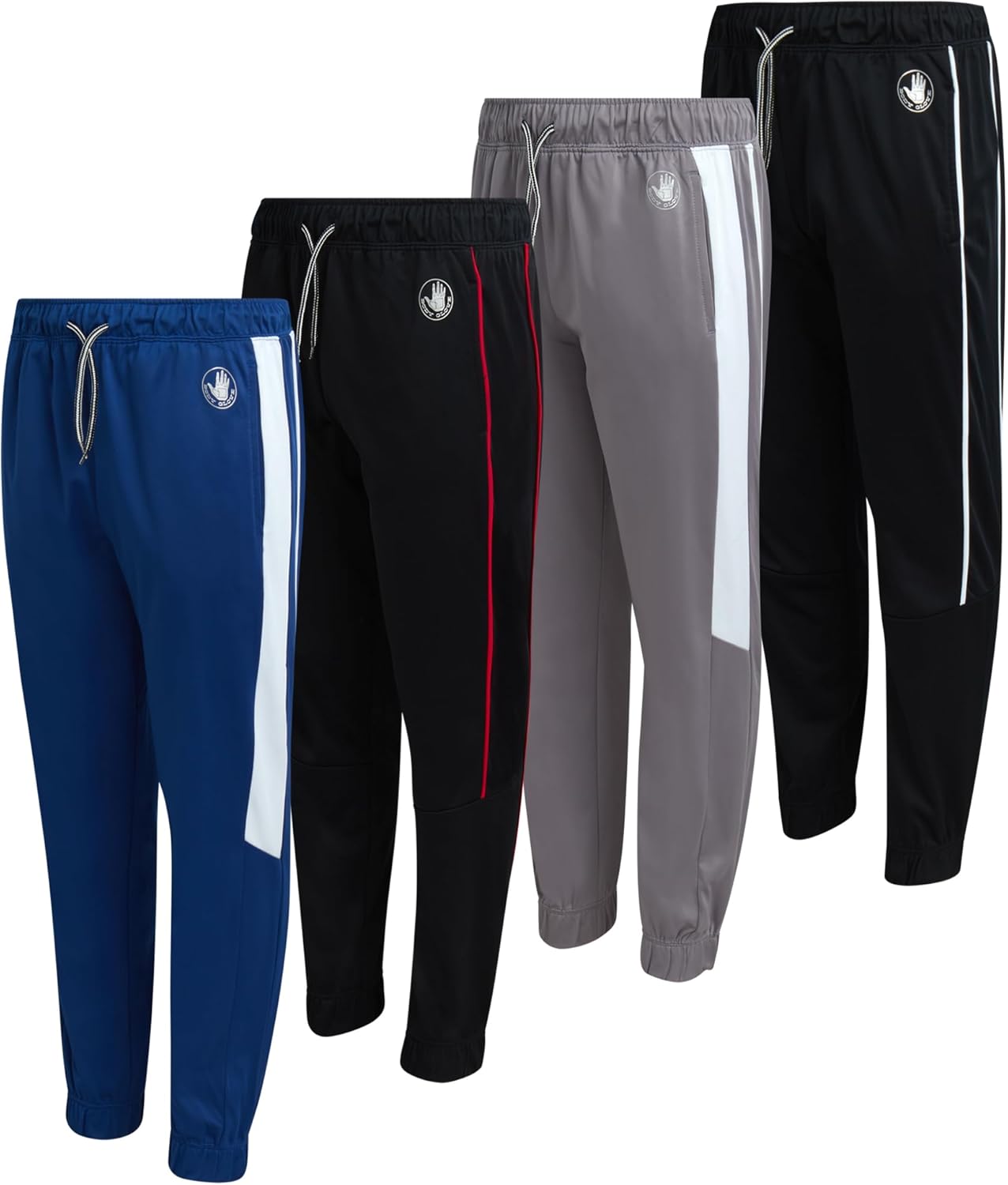 Body Glove Boys Sweatpants 4 Pack for Active Kids Comfort