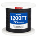 1/8 in Black Stainless Steel Cable Railing Kit 1200 ft - Modern Finish