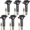 UF502 Ignition Coil Pack & 7781 Spark Plugs Set of 6 - Reliable