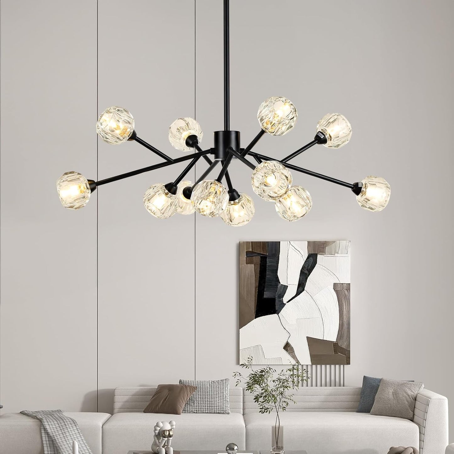 Modern Sputnik Chandeliers for Dining Room Light Fixture Over Table
